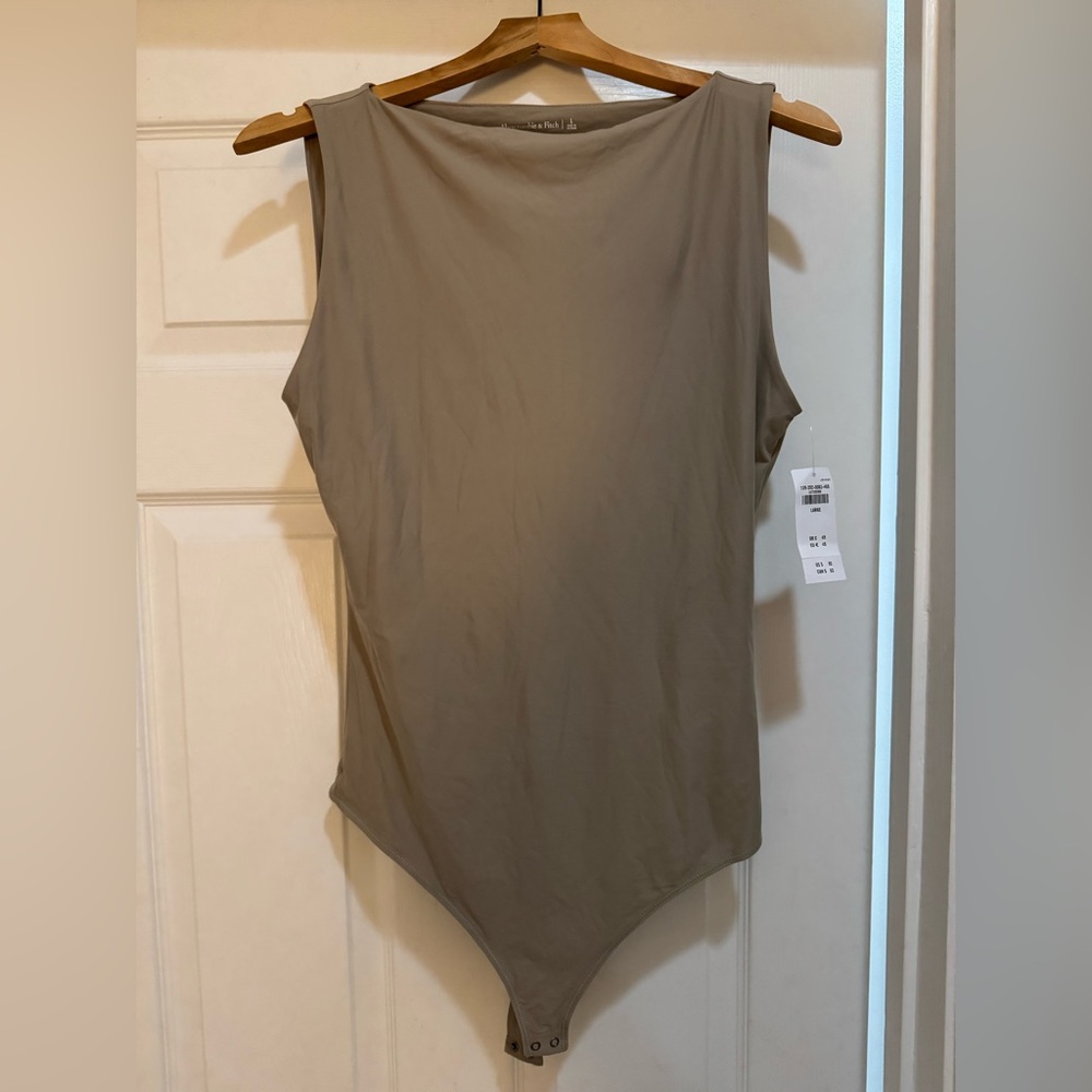 Beige Sleeveless Bodysuit